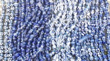 Blue White China Mixed Motifs 9mm - 10mm Round Ceramic Beads Q2 Strands
