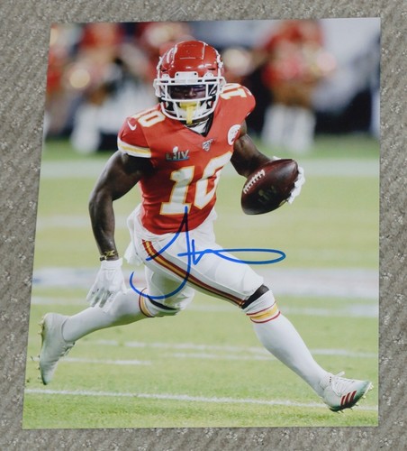 TYREEK HILL #10 Signed KC CHIEFS Super Bowl LIV 8x10 Photo - 第 1/1 張圖片