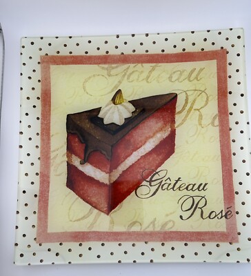 Gateau Rose 12 x 12 Cake Plate by Prima Donna