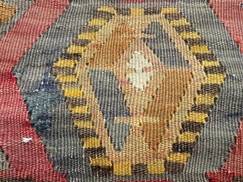 Vintage Handmade Turkish Kilim Rug Oriental Wool Anatolian Kilim Rug 122 x 91 cm - Picture 6 of 14