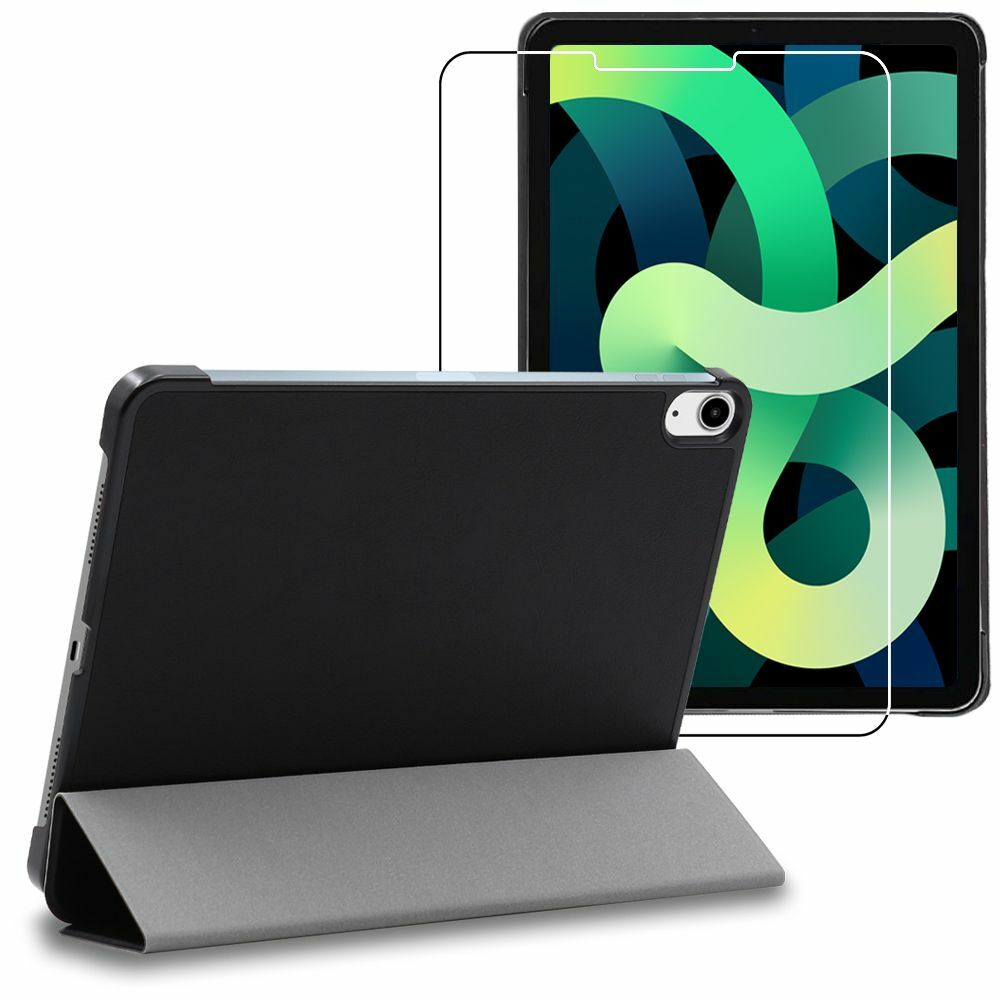 Cover + Vetro Temperato iPad Air 2020 10.9, iPad Air 4 Custodia Slim SmartCover