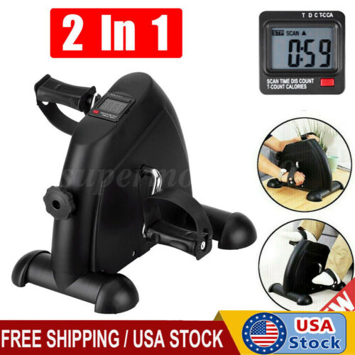 Mini Exercise Bike Portable Pedal Manual Arms Legs Exerciser Machine Indoor US