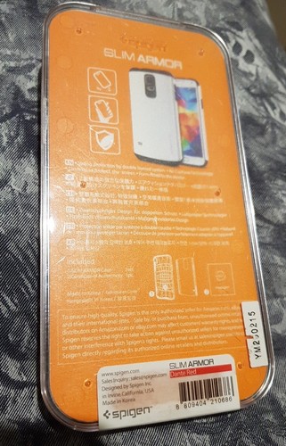 Spigen Slim Armor case cover for Samsung Galaxy S5 Mobile. Dante Red. Genuine - Picture 2 of 2
