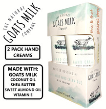 2 PACK The Natural Goats Milk Company Luxury Hand Cream Moisturizer Manuka Honey