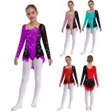 Kids Girls Dress Examination Unitard Dance Leotard Performance Rpmpers Modern