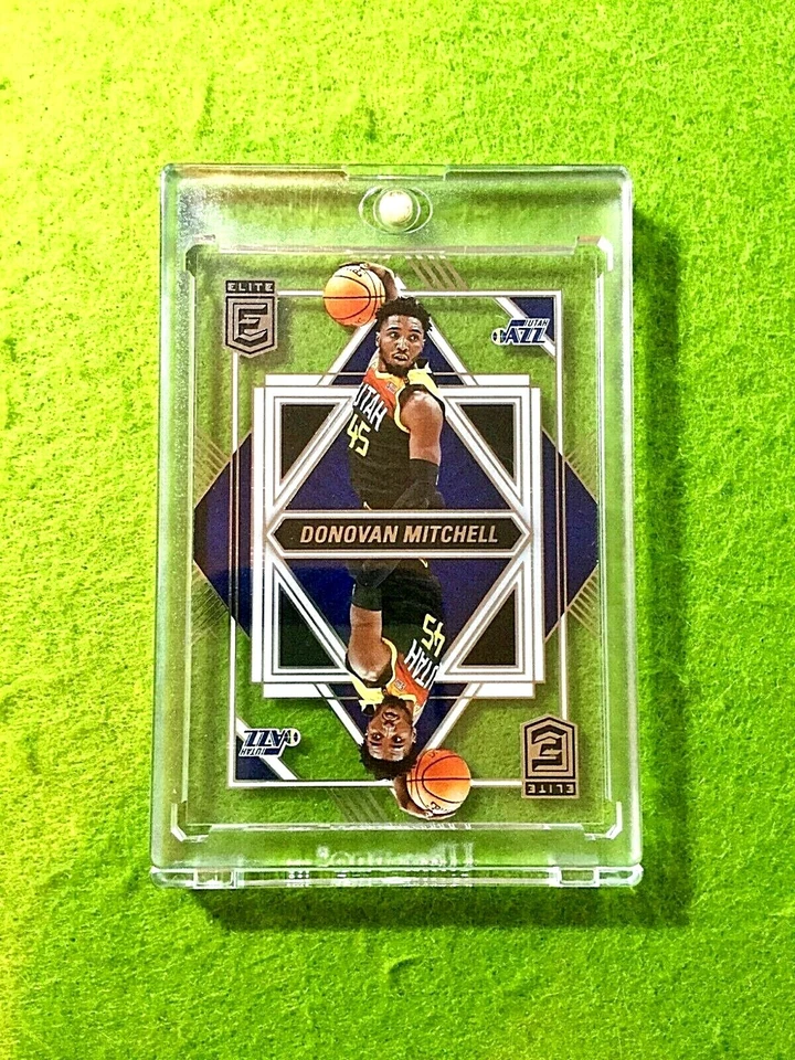 DONOVAN MITCHELL CLEAR CARD JERSEY #45 JAZZ 2021-22 Elite DECK Donovan Mitchell