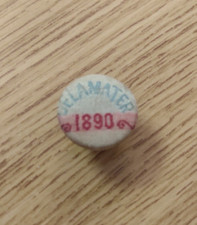 C 1890 Silk Stud Campaign Button George Wallace Delamater PA Governor 3/4"