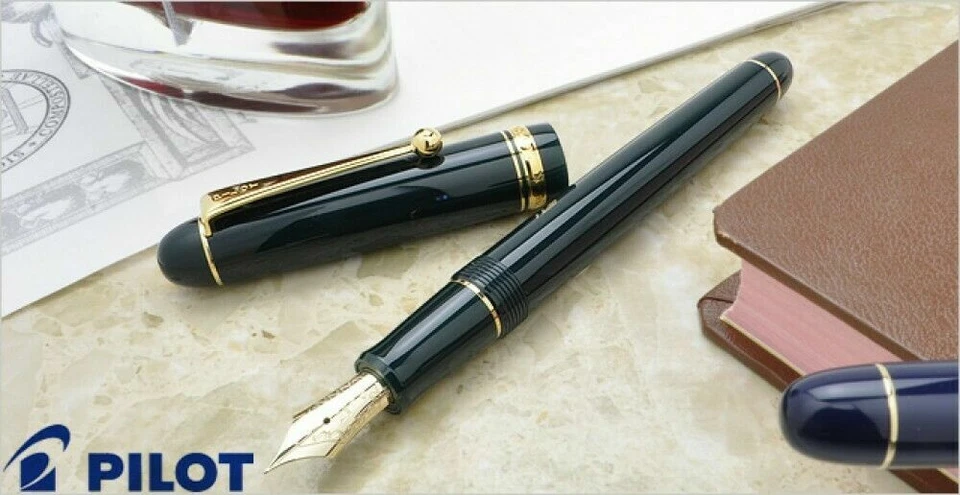 Pilot Namiki Nueva Pluma Estilográfica Personalizada 74 Verde Oscuro Plumín Fino FKKN-12SR-DGF Foto 3 de 3