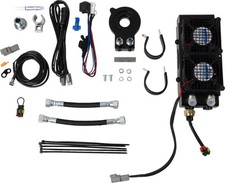 Ultracool Downtube Mount Oil Cooler Kit Naked Black Harley Davidson Sportster