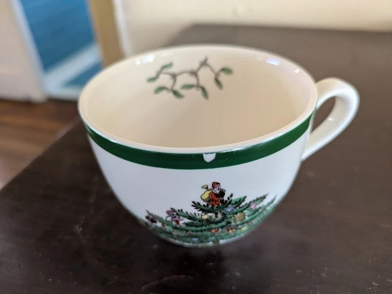 Spode England Christmas Tree Coffee Tea Cup and Saucer Set S3324 - Lot of 4 - Image 4 of 4