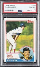 1983 TOPPS #498 WADE BOGGS ROOKIE RC PSA 4