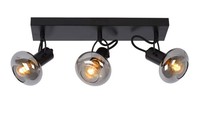 Retro Deckenspot Metall Glas Schwarz E14 B:38 Cm Deckenstrahler Esszimmer