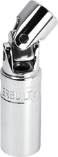 Powerbuilt 643002 3/8" Drive U Joint Flexible Spark Plug Socket 5/8"