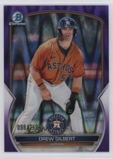 2023 Bowman Chrome Prospects Purple RayWave Refractor 98/250 Drew Gilbert 0m4r