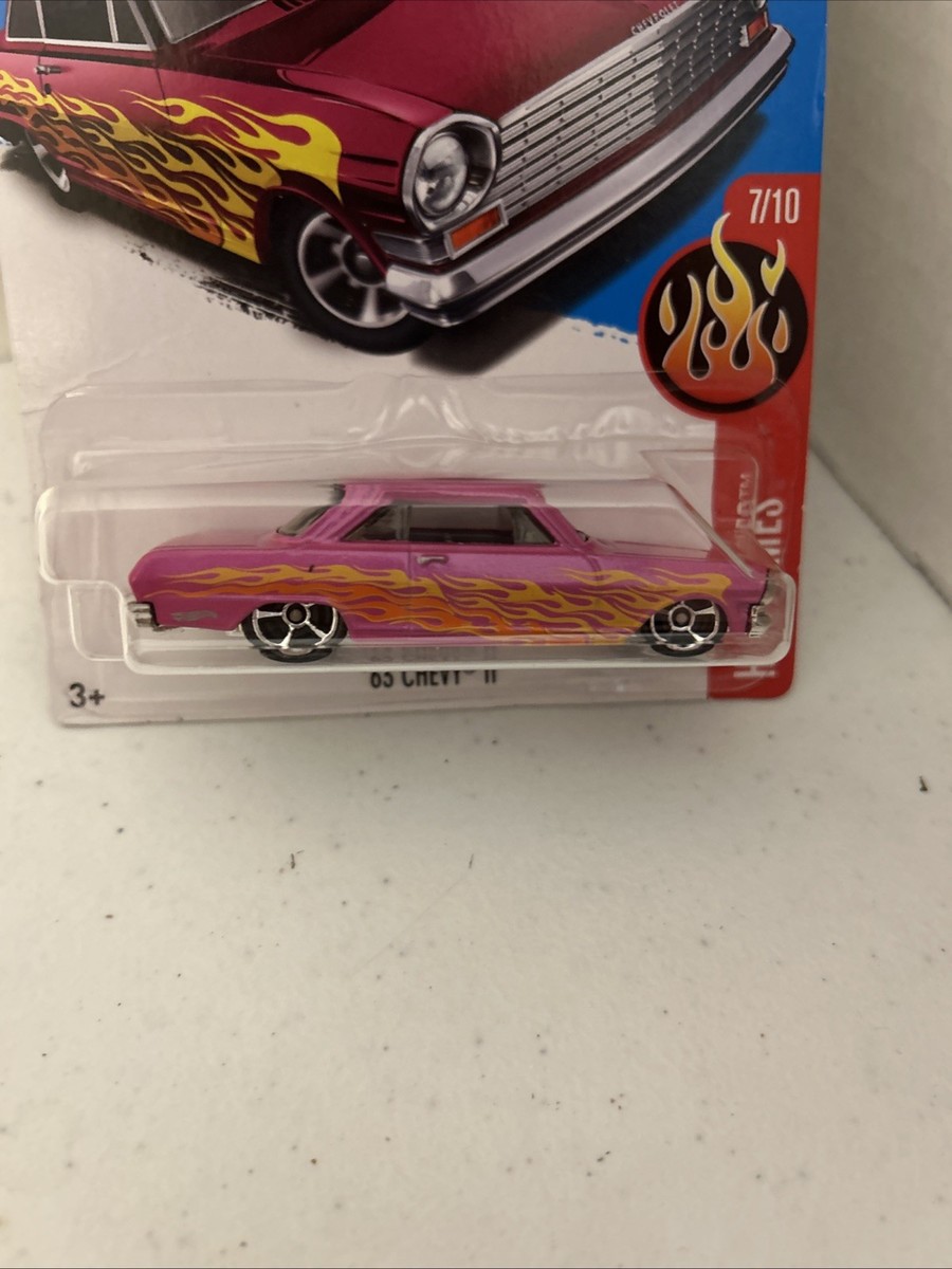 Hot Wheels 2016 HW Flames #7/10 '63 Chevy II #14/365 | eBay