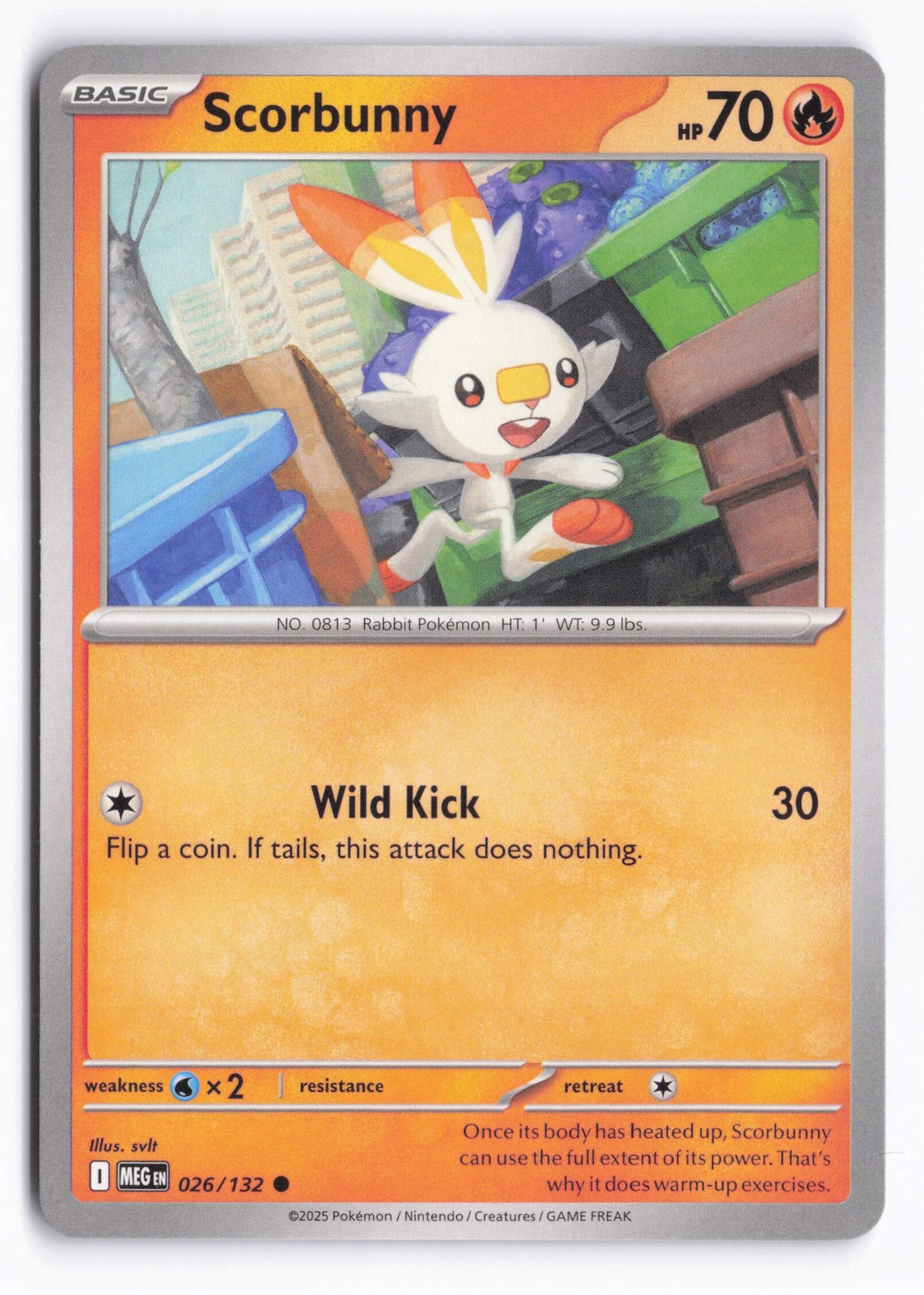 Scorbunny Common ME01: Mega Evolution 026/132 NM