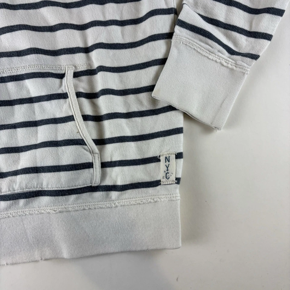 Пуловер с капюшоном American Eagle Outfitters из флиса в полоску размер средний - Изображение 3 из 4