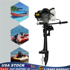 3HP 4 Stroke Outboard Motor Fishing Boat Engine Air Cooling For Outdoor CDI