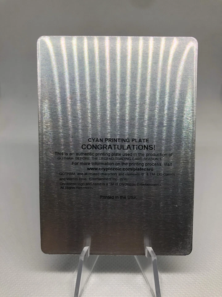 Cryptozoic Gotham #TM3 Printing Plate 1/1 Robin Lord Taylor as Oswald Cobblepot - Image 2 of 2