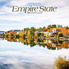 BrownTrout,  Empire State New York 2026 Wall Calendar, 12'' X 12'', 16-Month Cal