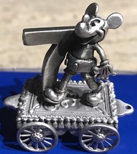 Hudson Fine Pewter Disney Mickey Mouse #7 Birthday Train Figurine #5159 NEW NOS