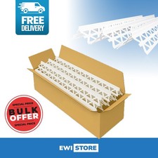 24x White PVC Corner Bead 6mm x 2.5m Bundle Pack No Mesh