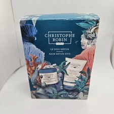 NIB  Christophe Robin Hair Detox  Duo- Cleansing / Purifying  40 ML Travel Size