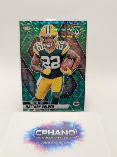 Matthew Golden 2025 Panini  #323 Rookie Green Mosaic Prizm Packers Color Match