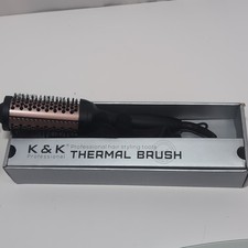 K K Curling Iron Brush 1.77 Inch Ceramic Tourmaline Ionic Hair Curler Hot Brush