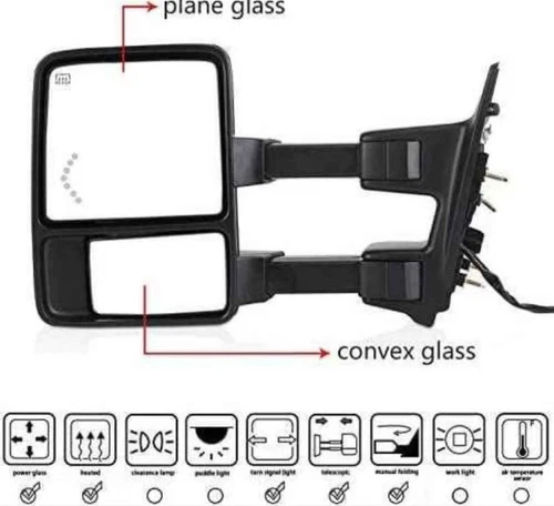 2008-2014 Ford F250 Right Side Mirror NEW