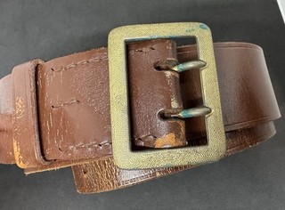 Original German WW2 General Officers/Political Leader Leather Belt