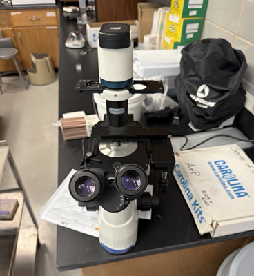 Fisher Scientific Micromaster Inverted Binocular Compound Microscope 10X-40X