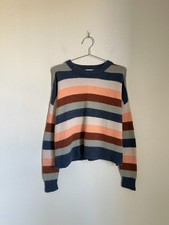 Madewell Pullover Sweater in Elmwood Stripe Size SMALL