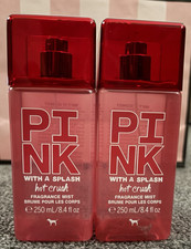 VS PINK With a Splash Hot Crush Bring Backs Y2K Fine Fragrance Mist 8.4 fl oz x2