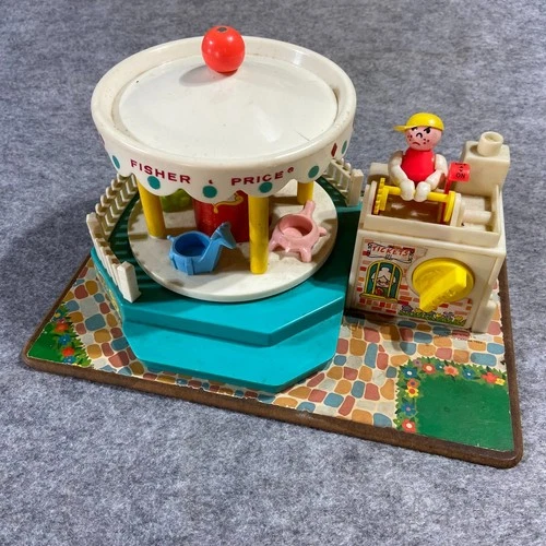 Vintage 1972 Fisher-Price Merry-Go-Round #111 - Working Video Included