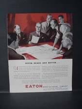 1946 Eaton manufacturing Cleveland OH Business Industrial Vintage Print Ad 11035
