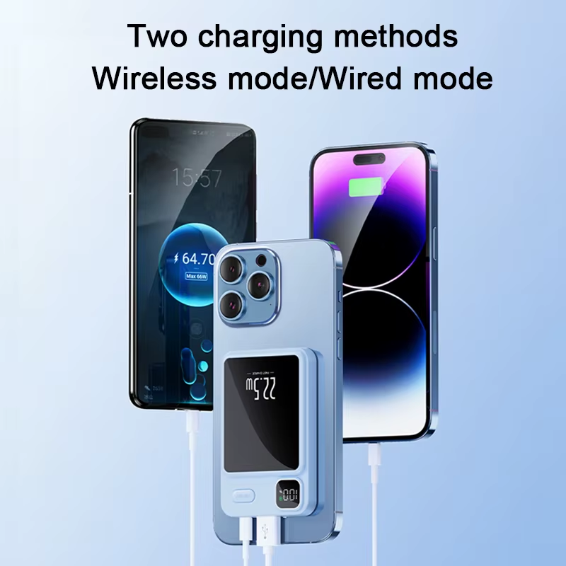 10,000mAh Magnetic Wireless Power Bank with 22.5W Fast Charging for iPhone Samsung