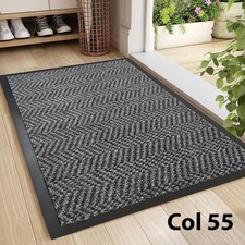 Image of Barrier Mats Herringbone Heavy Duty Pile Kitchen Large Waterproof Rubber Backed