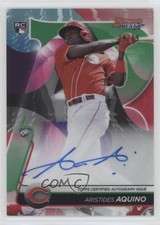 2020 Bowman's Best of Green Refractor /99 Aristides Aquino #B20-AAQ Auto 0c6