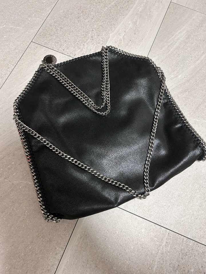 Stella McCartney Falabella Fold-Over Tote Chain Tote Bag  Shoulder Bag 122610 - Image 3 of 4