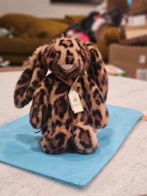 AUTHENTIC JELLYCAT COBBLEHOP Bunny Leopard Ruby EXCLUSIVE NWT and
