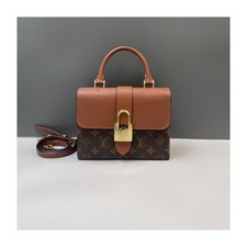 Authentic Louis Vuitton Locky BB Monogram Canvas and Calfskin Top Handle Bag
