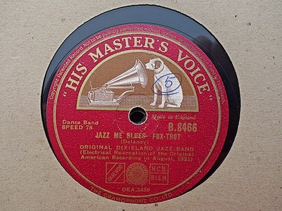 ORIGINAL DIXIELAND JAZZ BAND - Jazz Me Blues / Tiger Rag 78 rpm disc