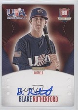 2014 USA Baseball Box Set 18U National Team Signatures Blake Rutherford Auto w5b