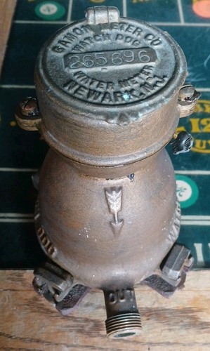 Vintage Gamon Meter Company Watch Dog Water Meter Newark NJ