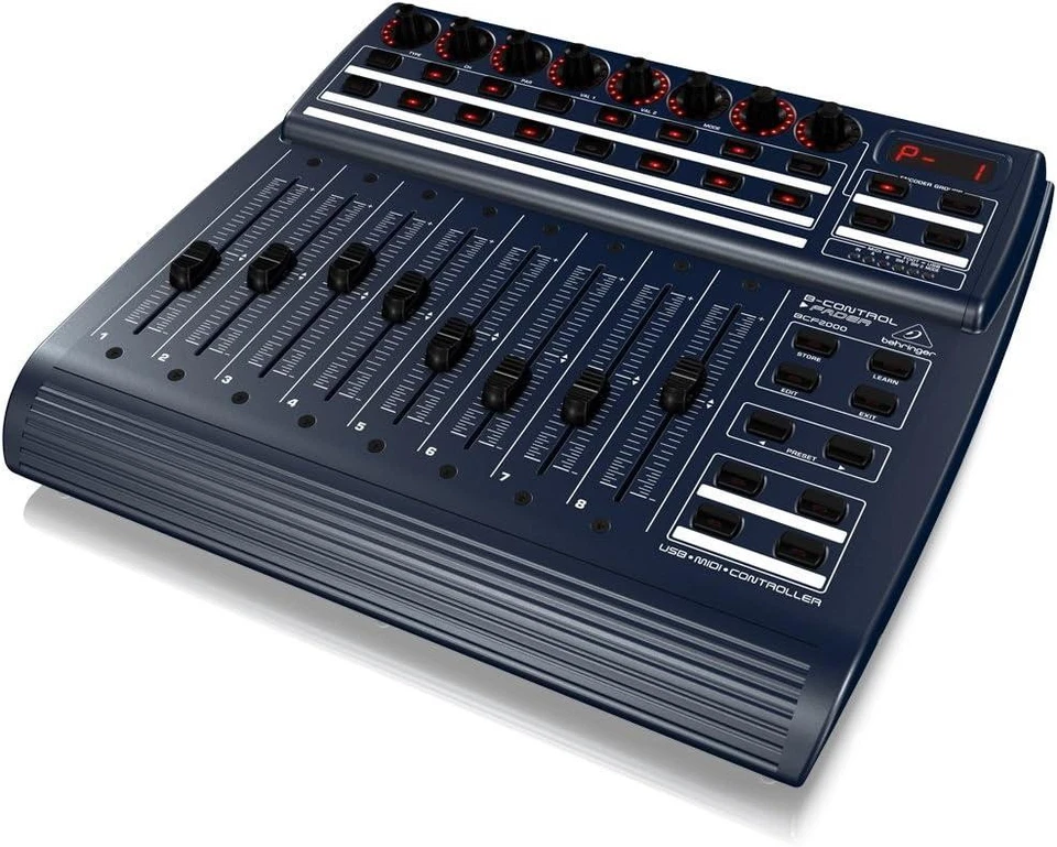 Behringer B-CONTROL FADER BCF2000 Total-Recall USB/MIDI-Controller mit 8-Fadern - Bild 2 von 4