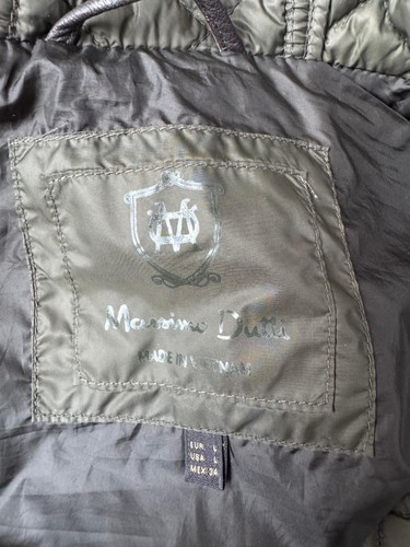 MASSIMO DUTTI Steppjacke mit Kapuze khaki leicht Größe L - Bild 4 von 4