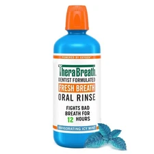 TheraBreath Fresh Breath Mouthwash - Icy Mint - 33.8 fl oz