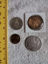 A day at a time AA Serenity Prayer Token Coin Praying Hands