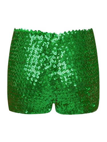 Kids Girls Boys Sequin Jazz Hip Hop Dance Shorts Athletic Sport Gym Boxer Shorts - Picture 105 of 110